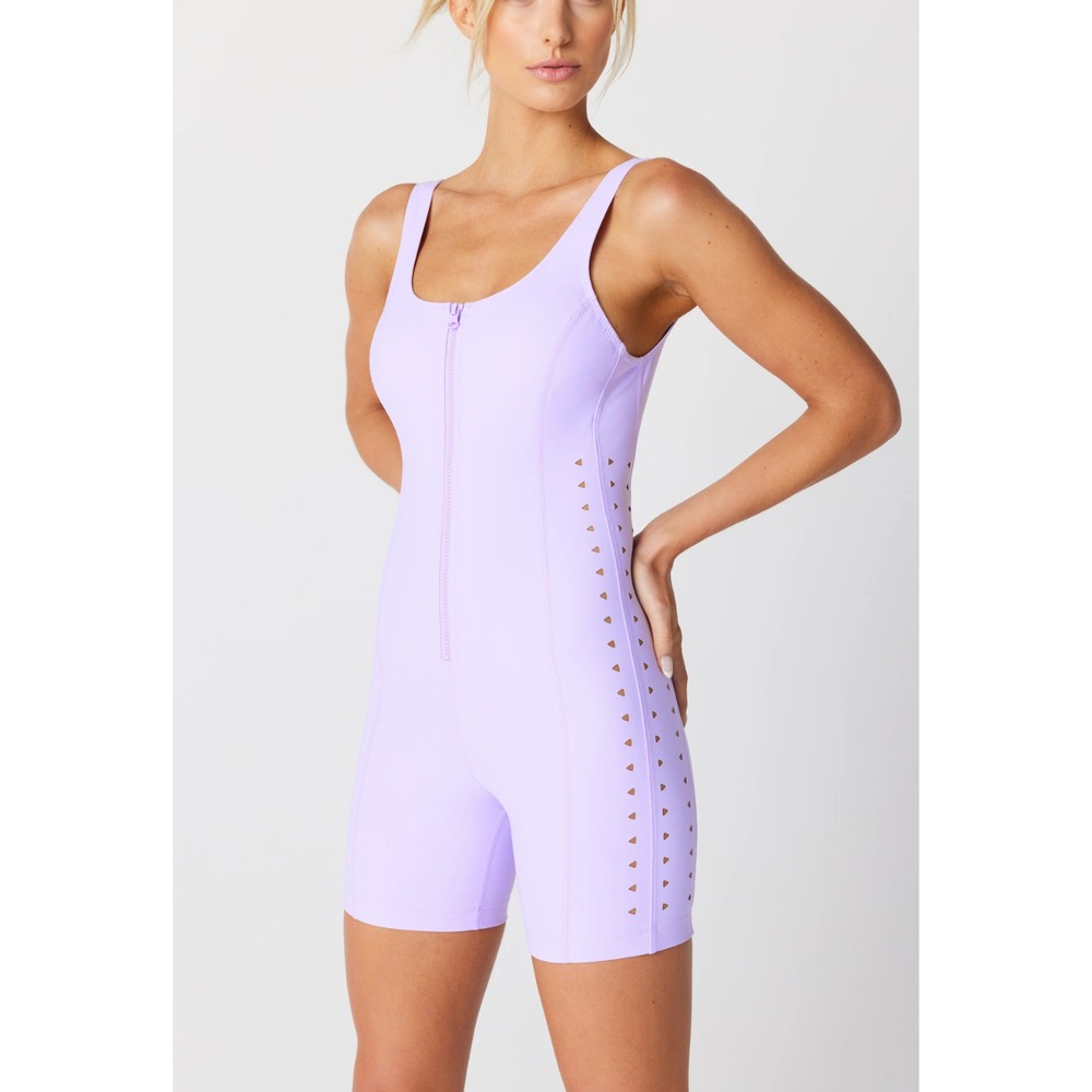 GIGI C Sport Maxine Romper, Lilac, Size‎ S NWT-$165-SOLD OUT ONLINE